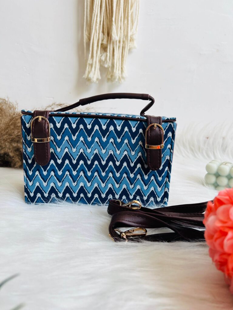 Indigo Box Sling Bag